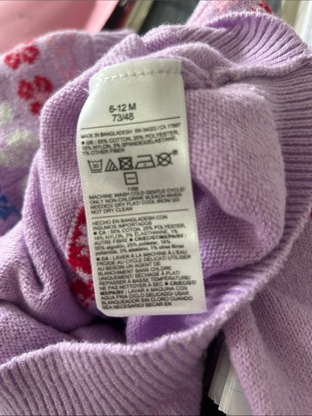 Old Navy Lavender and Pink Baby Sweater Set Size 6-12M